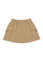 GIRLS TWILL GARTERIZED CARGO SKIRT
