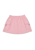 GIRLS TWILL GARTERIZED CARGO SKIRT