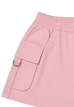GIRLS TWILL GARTERIZED CARGO SKIRT