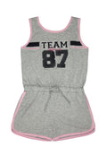 Sleeveless Romper Shorts w/ Hi- Den Print