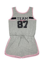 Sleeveless Romper Shorts w/ Hi- Den Print