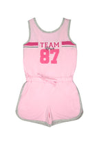 Sleeveless Romper Shorts w/ Hi- Den Print
