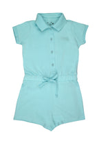 Pique Shortsleeves Polo Romper Short