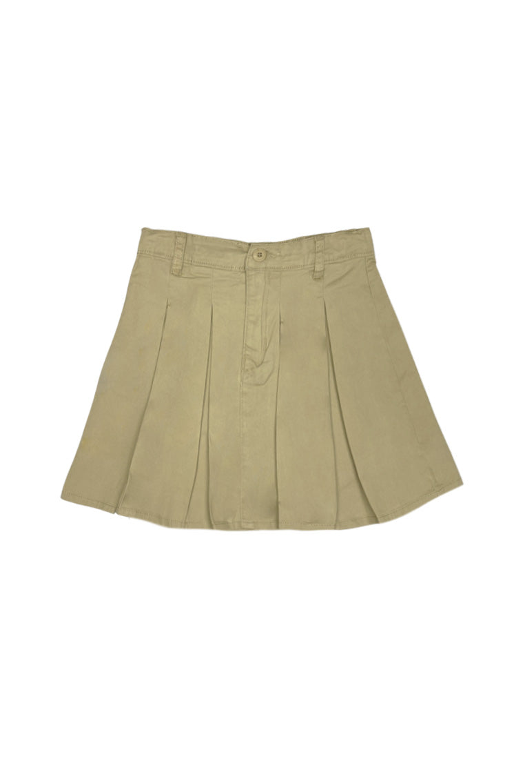 GIRLS TWILL PLEATED SKIRT