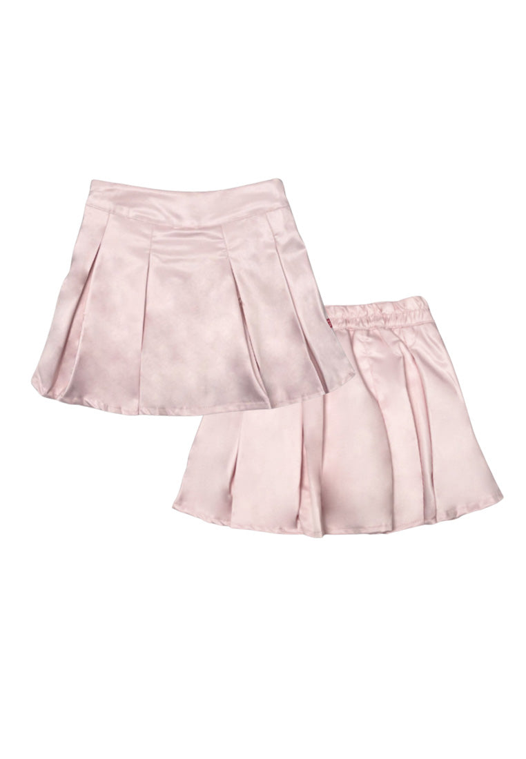 GIRLS WOVEN PLEATED SKIRT