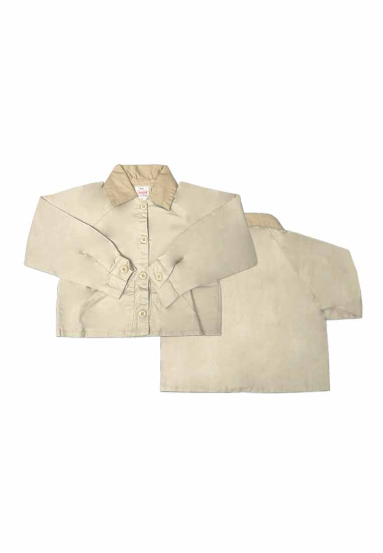 GIRLS TWILL RAGLAN CROPPED JACKET