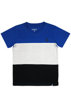 Round neck Shortsleeve Tee cut & sew w/ Hi-Den Print