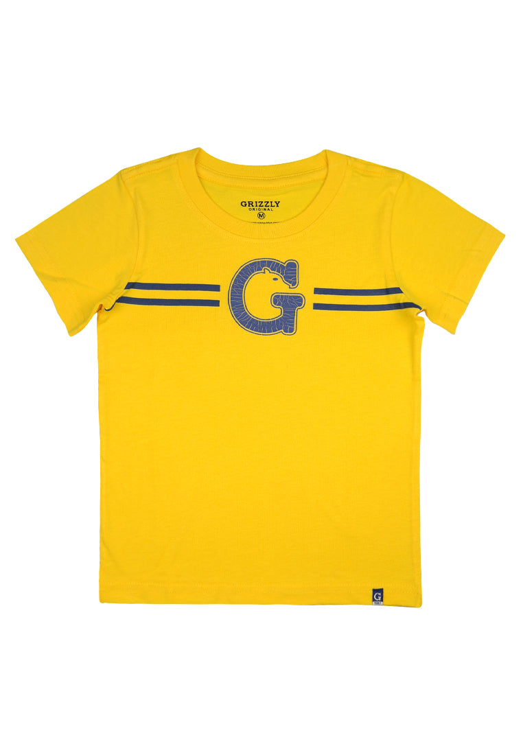 Round neck shortsleeve Tee w/ soft touch & crack print effect