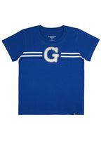 Round neck shortsleeve Tee w/ soft touch & crack print effect