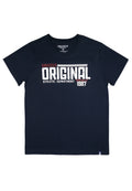 Round neck shortsleeve Tee w/ print
