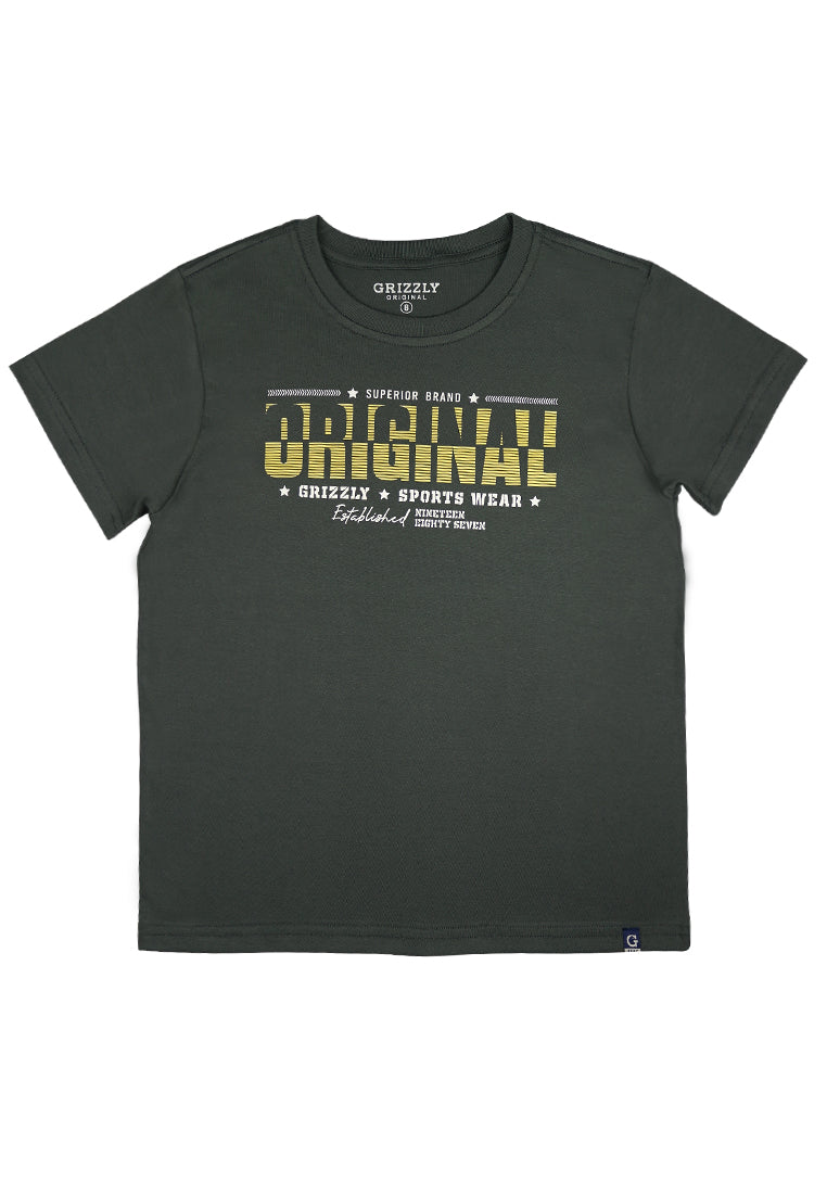 Round neck shortsleeve Tee w/ Print