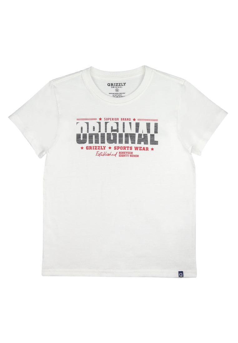 Round neck shortsleeve Tee w/ Print