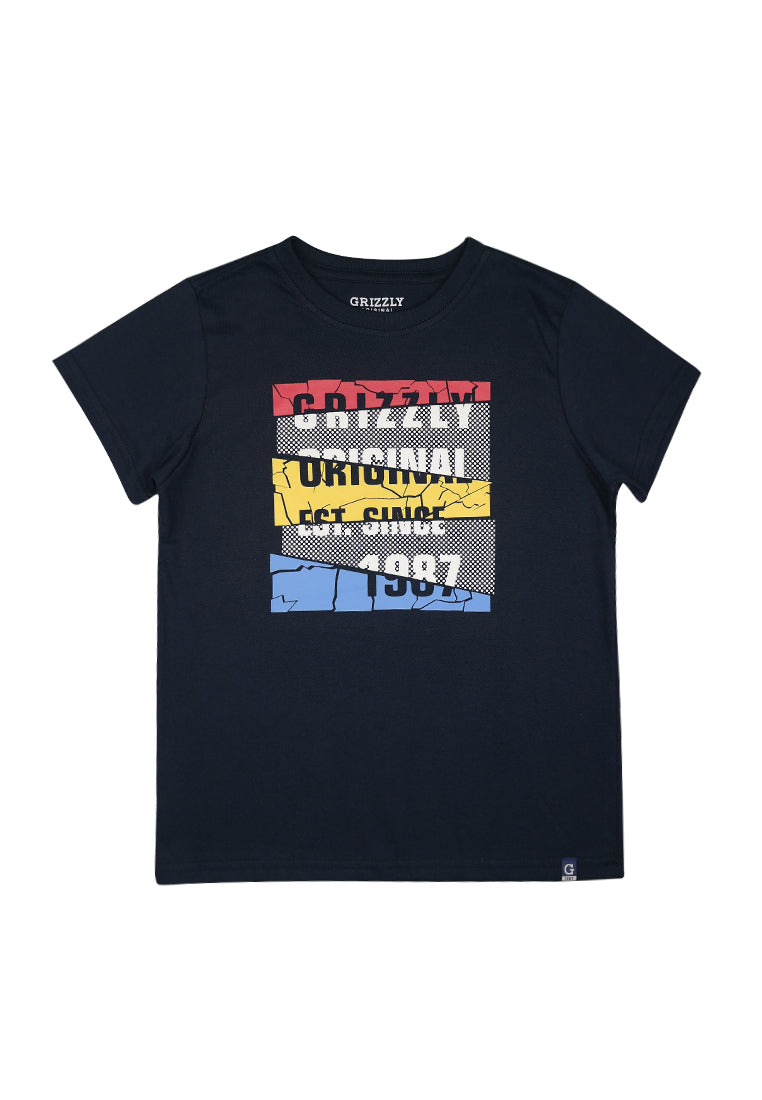 Round neck shortsleeve Tee w/ print