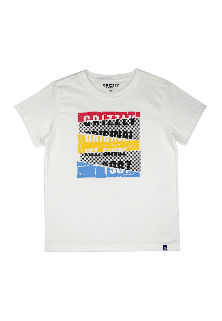 Round neck shortsleeve Tee w/ print