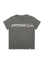 Round neck Shortsleeve Tee w/ Soft Touch Print & Embriodery