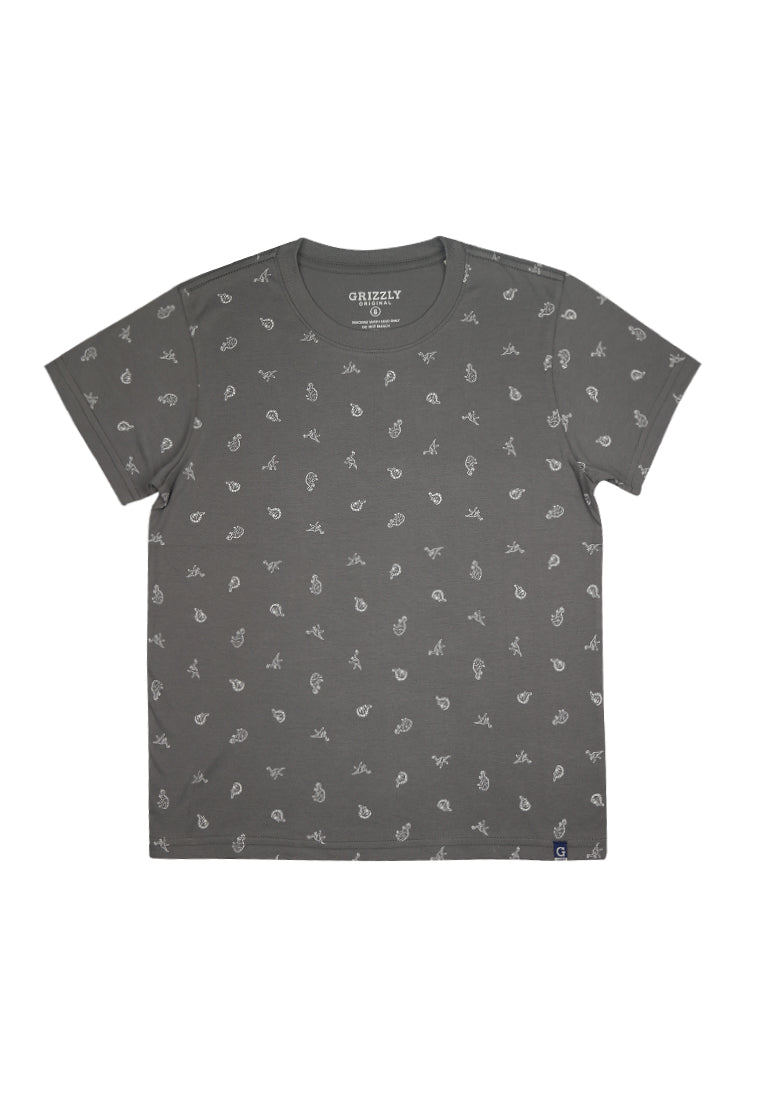 Round neck Shortsleeve Tee all over print
