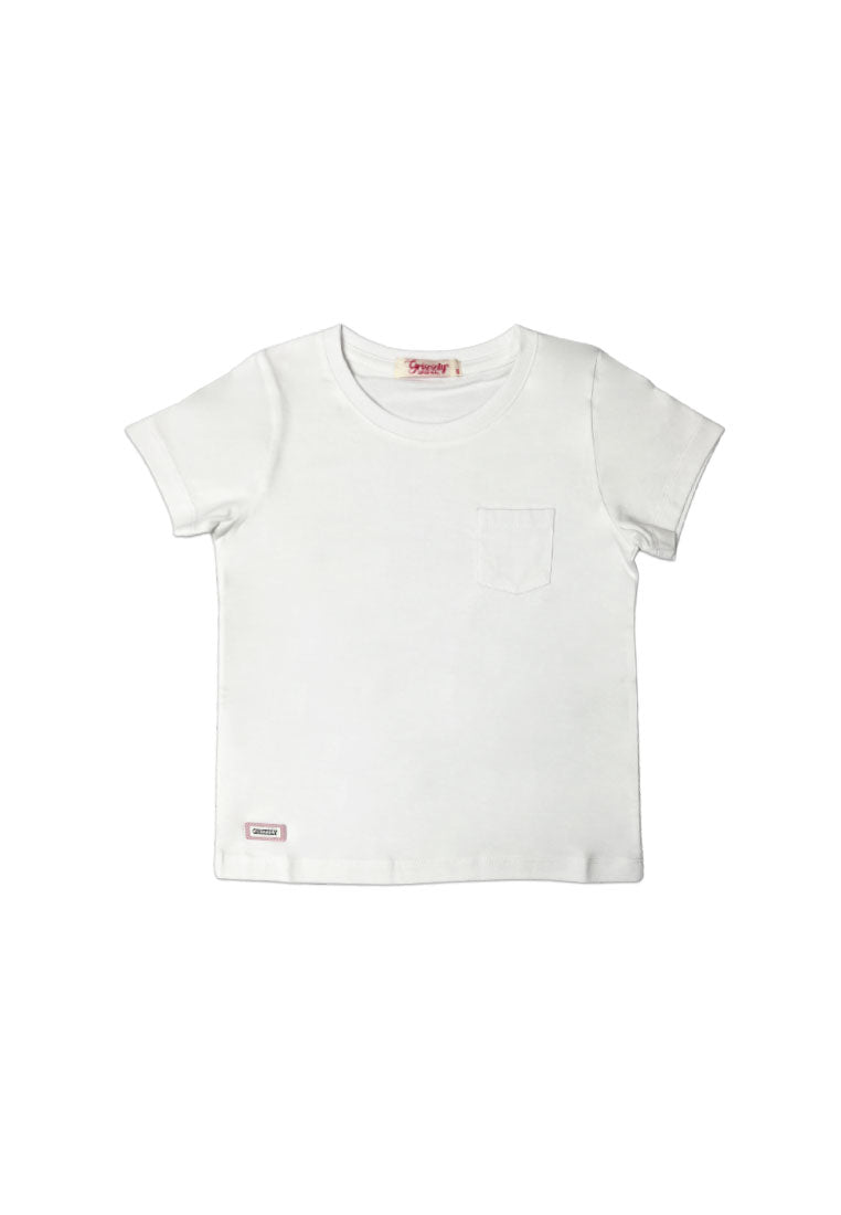 GIRLS BASIC TEES (LEATHER PATCH)