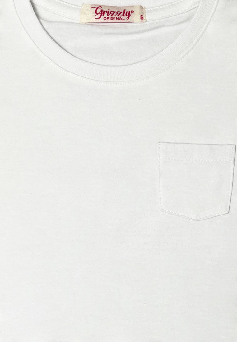 GIRLS BASIC TEES (LEATHER PATCH)