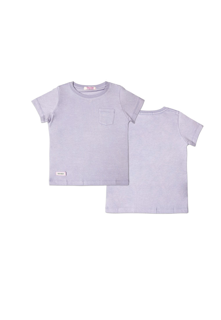 GIRLS BASIC TEES (LEATHER PATCH)