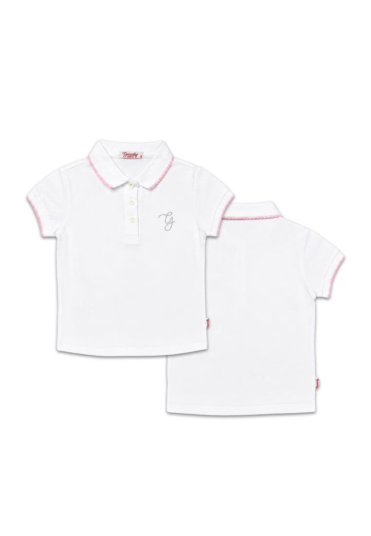 GIRLS' SHORTSLEEVE POLO SHIRT