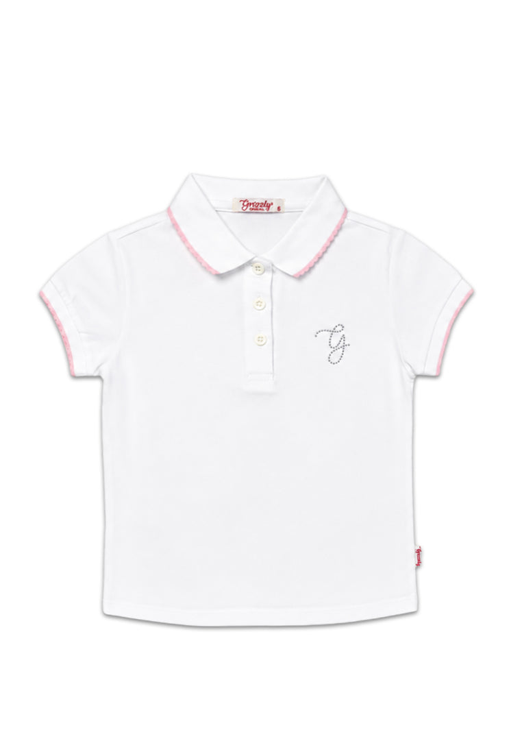 GIRLS' SHORTSLEEVE POLO SHIRT