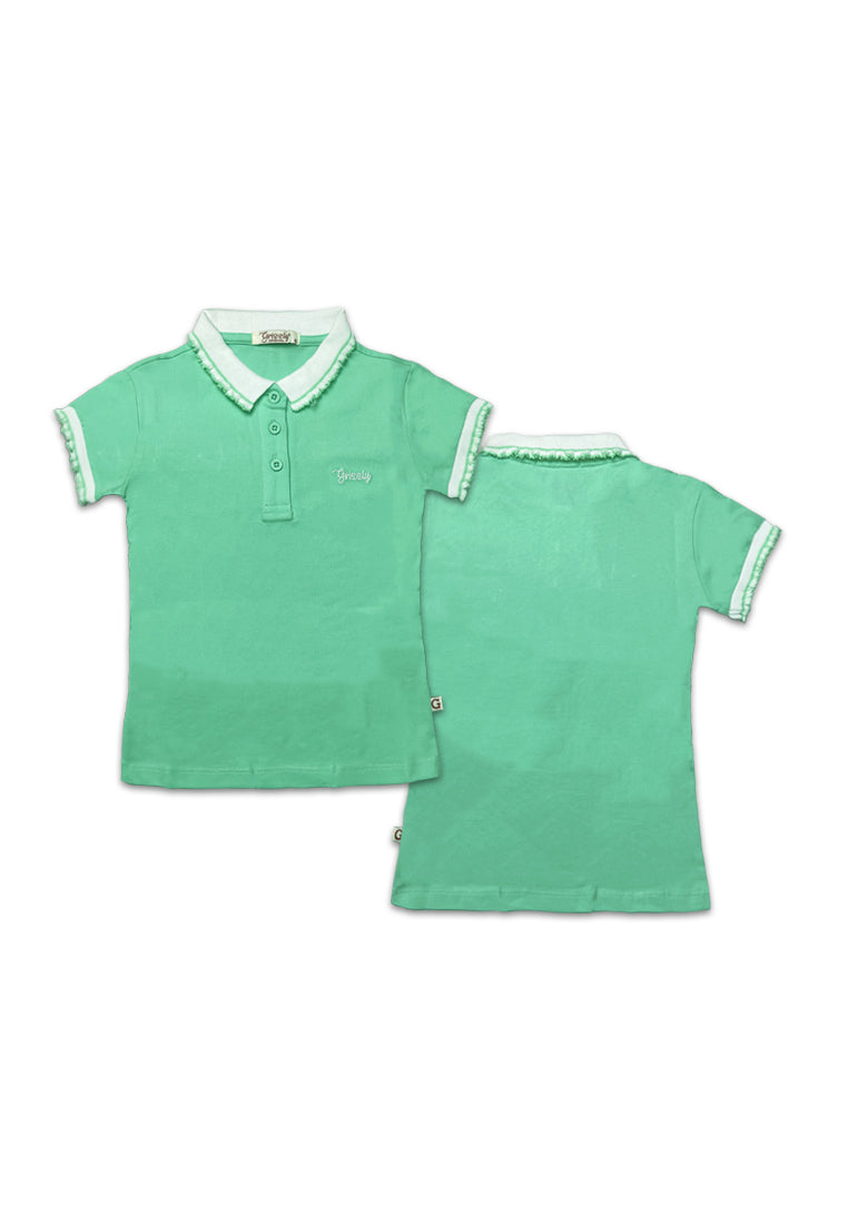 GIRLS' SHORTSLEEVE POLO SHIRT