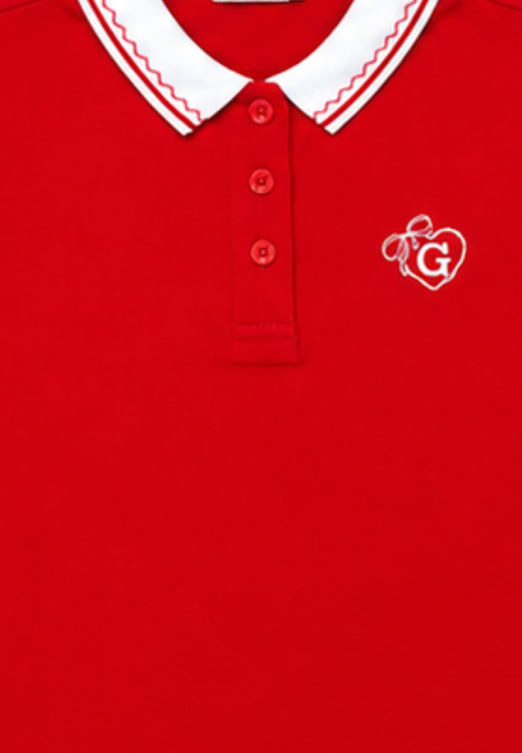 GIRLS' SHORTSLEEVE POLO SHIRT