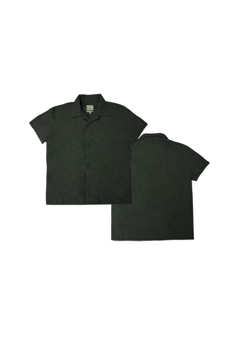 TODDLER BOYS S/S WAFFLE OVERSIZED POLO