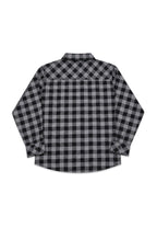 BOYS CHECKERED LS POLO