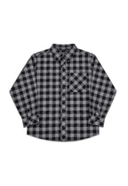 BOYS CHECKERED LS POLO