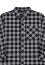 BOYS CHECKERED LS POLO