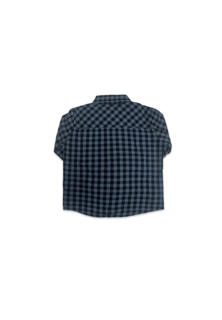 TODDLER BOYS CHECKERED LS POLO