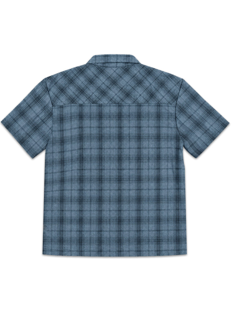 TODDLER BOYS S/S OVERSIZED CHECKERED POLO