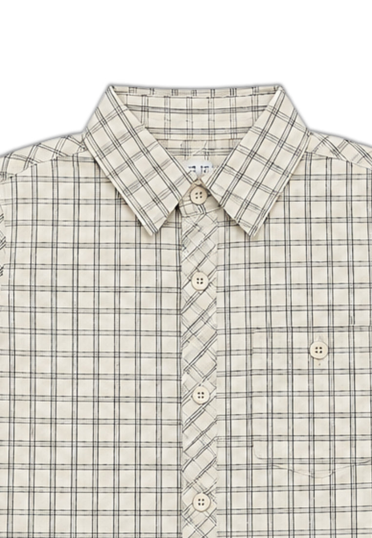 BOYS TODDLER S/S CHECKERED POLO