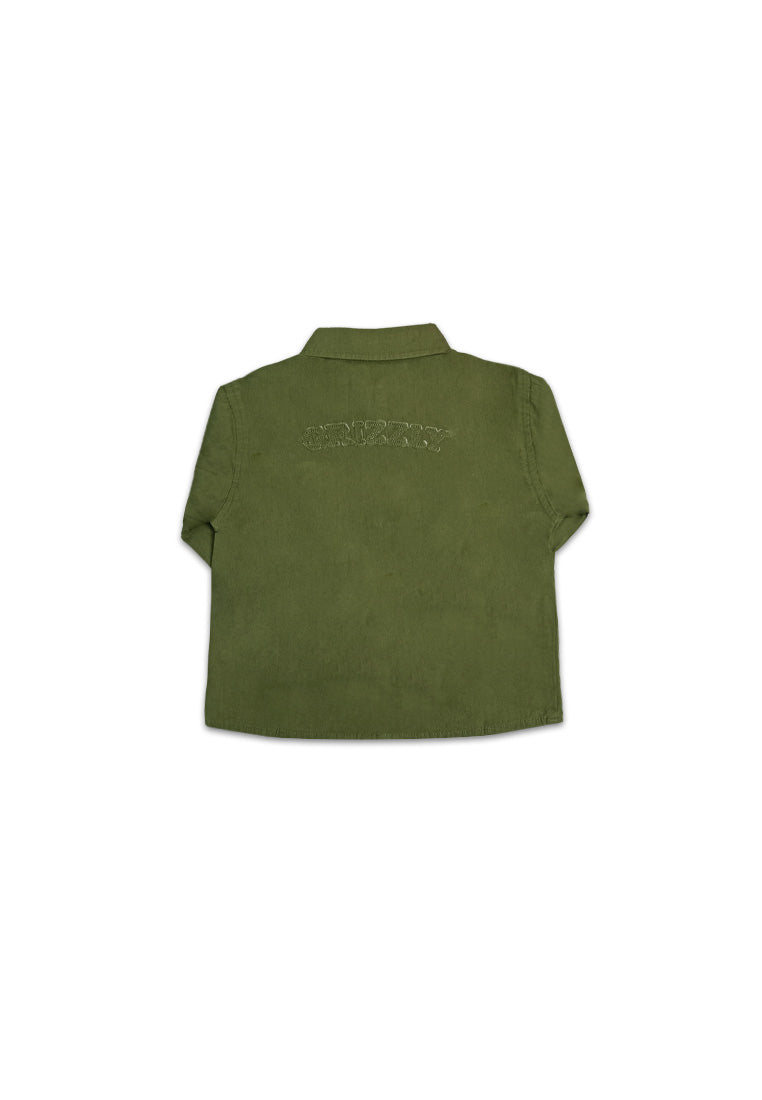TODDLER BOYS LONG SLEEVE WOVEN POLO