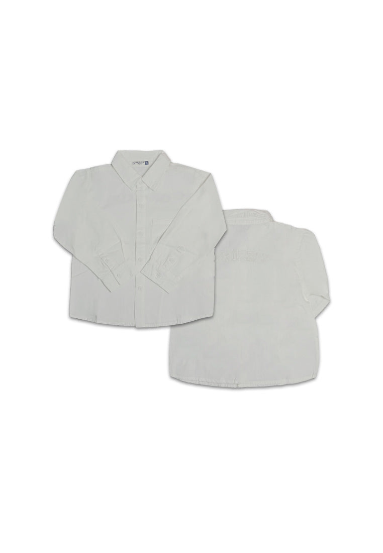 TODDLER BOYS LONG SLEEVE WOVEN POLO