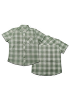TODDLER BOYS S/S CHINESE COLLAR CHECKERED POLO