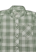 TODDLER BOYS S/S CHINESE COLLAR CHECKERED POLO