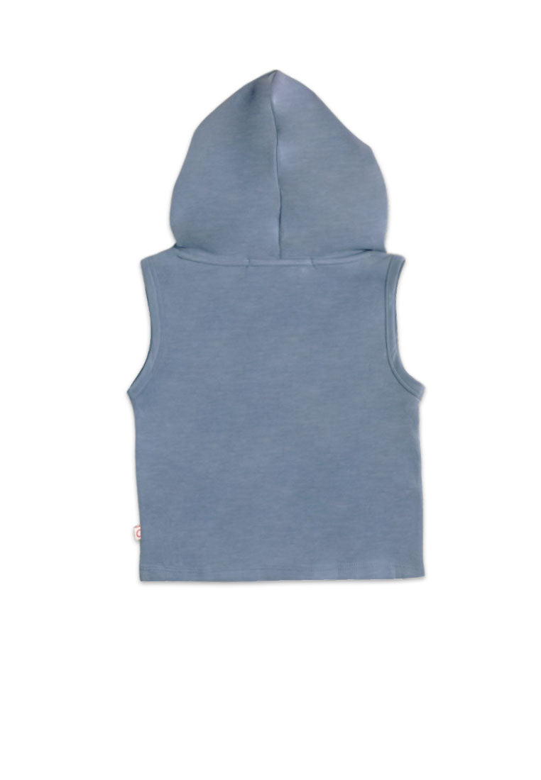 GIRLS S/L HOODED CROP TOP