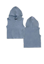 GIRLS S/L HOODED CROP TOP