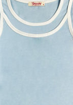 GIRLS S/S 2 IN 1 FASHION TOPS (EMBROIDERY)
