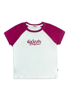 GIRLS S/S RAGLAN FASHION TOPS (SPECIAL PRINT)