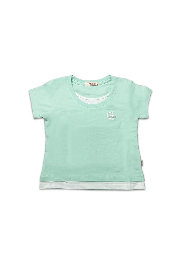 GIRLS S/S FASHION TOPS (EMBROIDERY)