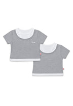 GIRLS S/S 2 IN 1 FASHION TOPS (EMBROIDERY)