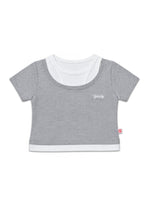 GIRLS S/S 2 IN 1 FASHION TOPS (EMBROIDERY)
