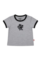 GIRLS S/S RINGER FASHION TEES (EMBROIDERY)