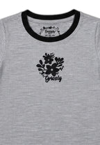 GIRLS S/S RINGER FASHION TEES (EMBROIDERY)