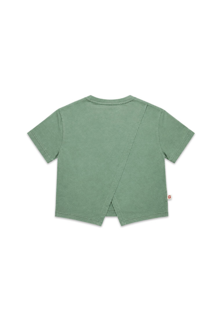 GIRLS' S/S BOXY CROP TOP