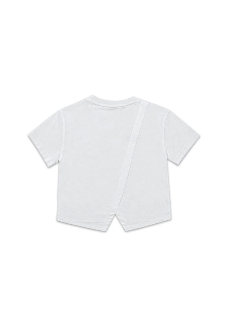 GIRLS' S/S BOXY CROP TOP