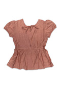 GIRLS WOVEN PUFF SLEEVE BLOUSE